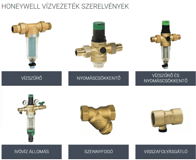 vízvezeték szerelvények